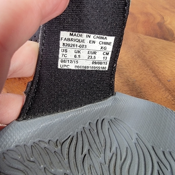 Jordan Hydro 5 Kids Gray Slide Sandals Size 7C - Picture 13 of 14